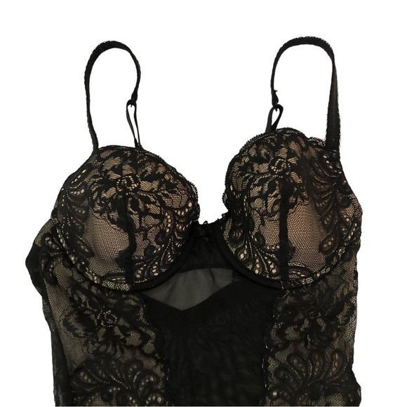 Le Mystere Women's Sophia Lace Convertible‎ Bodysuit 34C - Picture 3 of 10